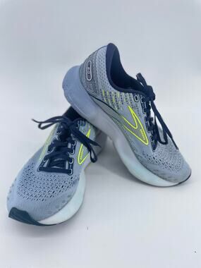 Brooks Glycerin 20 Shoes Women’s 8.5 B Blue/Yellow Athletic Walking Sneakers